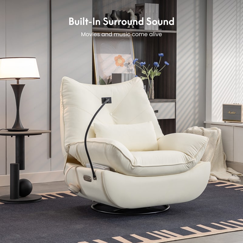 XDR73 Power Swivel Rocker Recliner w/ Bluetooth Speaker | FlexiSpot US